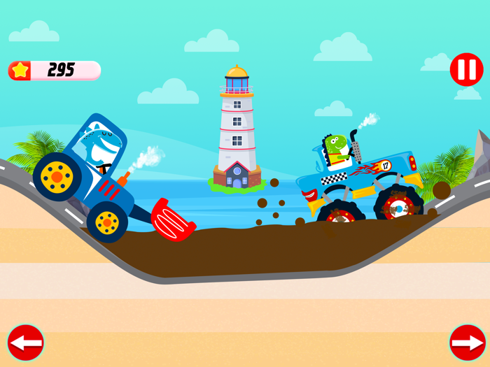 Dinosaur Trucks Ride Car Games