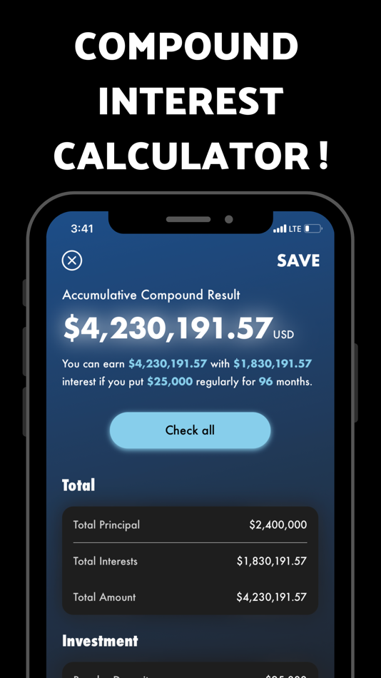 #1. Compound Interest Calculator ! (iOS) 由: seunghyun shin