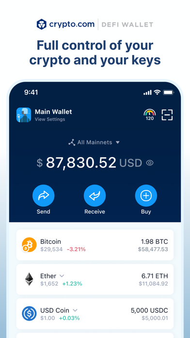 Screenshot #1 pour Crypto.com l DeFi Wallet