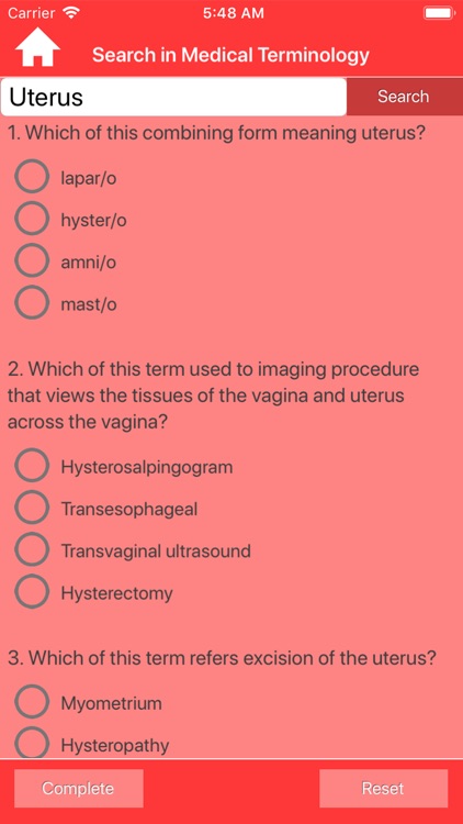 Gynaecology Medical Terms Quiz screenshot-6