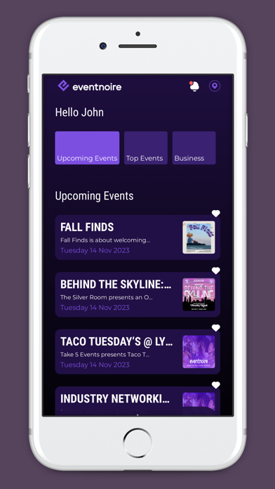 Eventnoire App Screenshot