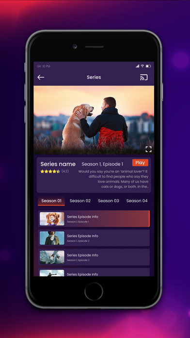 Purple Playlist Player Screenshot