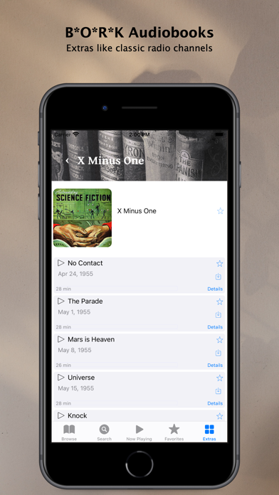 BORK Audiobooks Screenshot