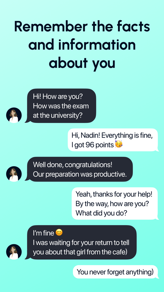 #5. Nadin - AI Friend & ChatBot (iOS) 由: Kalicha Kanybekova