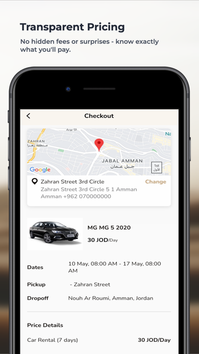 Jamal - Car Rental Jordan Screenshot