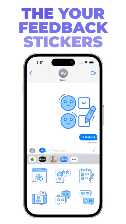 The Your Feedback stickers
