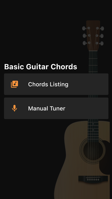 Basic Guitar Chords Screenshot