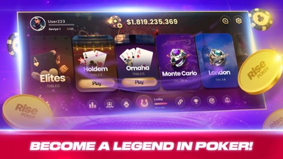 Rise Poker - Texas Holdem Game Screenshot