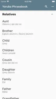 yoruba phrasebook iphone screenshot 4