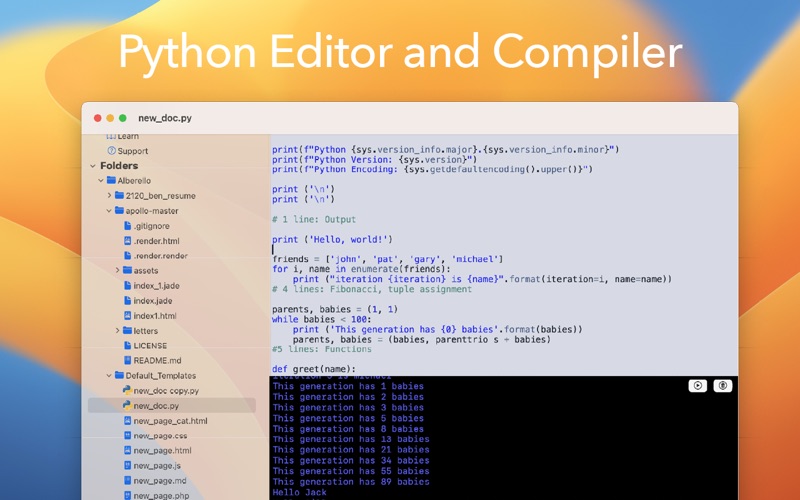 py editor iphone screenshot 1