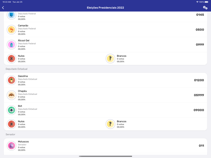 Urna Eletrônica - Simulador