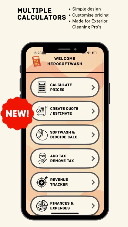 Pressure Washing Calculator