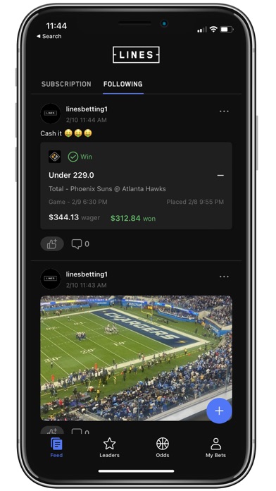 Lines Sports Betting Screenshot
