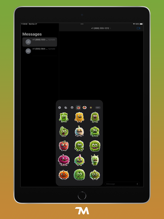 Screenshot #6 pour Monster Veggies Stickers