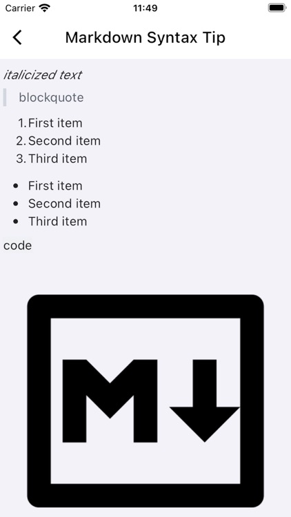 Only Markdown