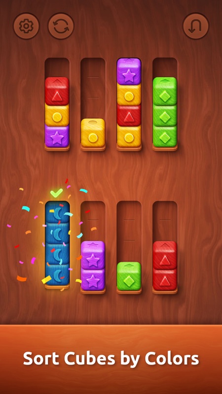 Colorwood Sort Puzzle Game screenshot 1