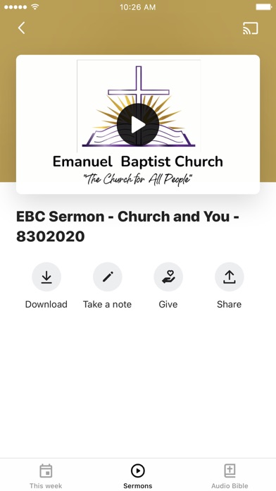 Emanuel Baptist Church Screenshot