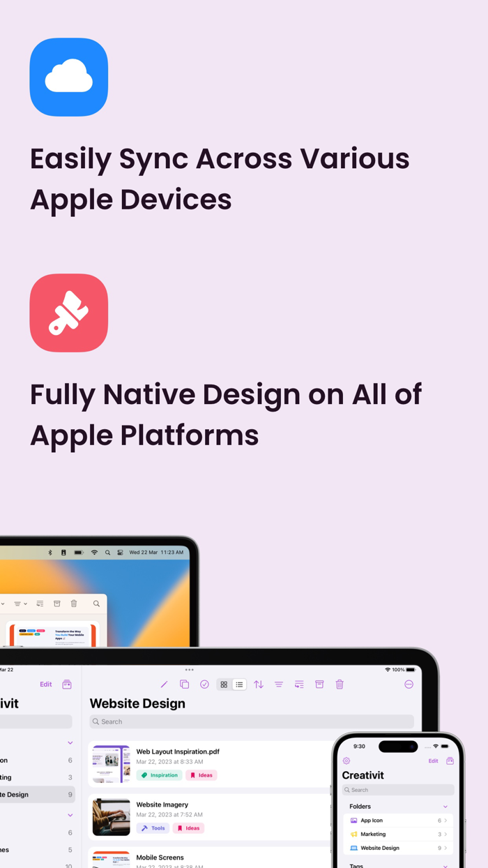 Creativit Mood Board and Vision