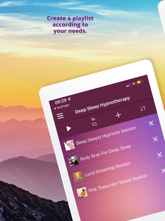 Deep Sleep Hypnotherapy iPad screenshot 4 - Medical app