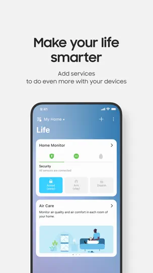 Capture d'écran de SmartThings sur iPhone 4