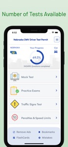 Nebraska DMV Driver Test Prep screenshot #3 for iPhone