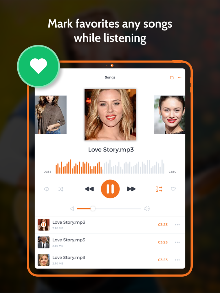 MP3 Player Offline My Music