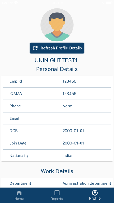 QBC Attendance Screenshot