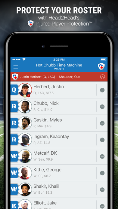 H2H Fantasy Football Screenshot