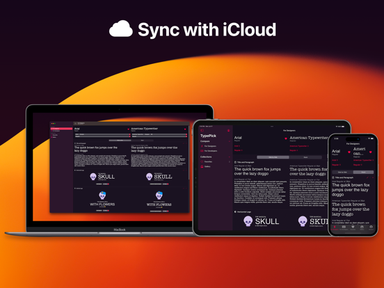 TypePick - Compare Fonts iPad screenshot 8 - Graphics & Design app