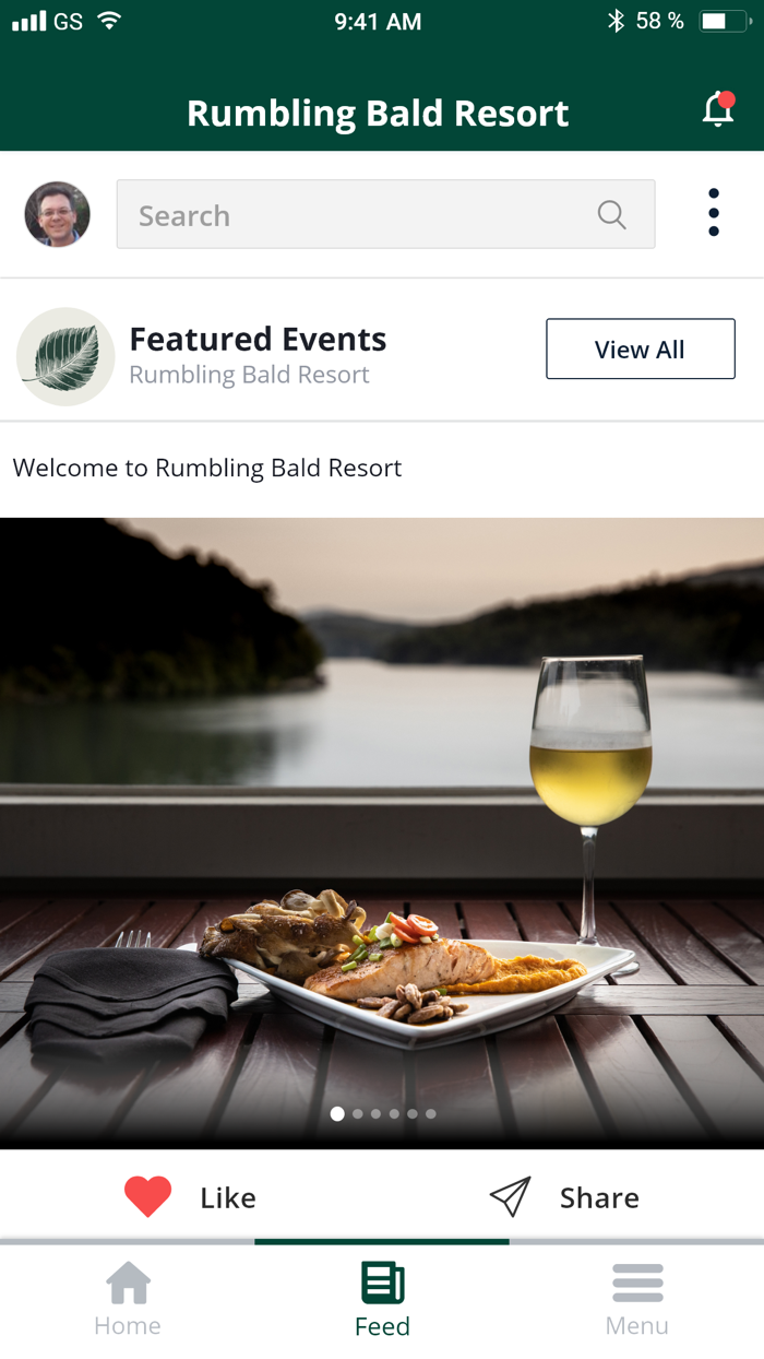 Rumbling Bald on Lake Lure