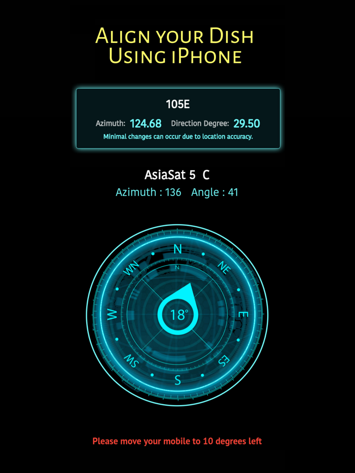 Satellite TV Finder Dish 360