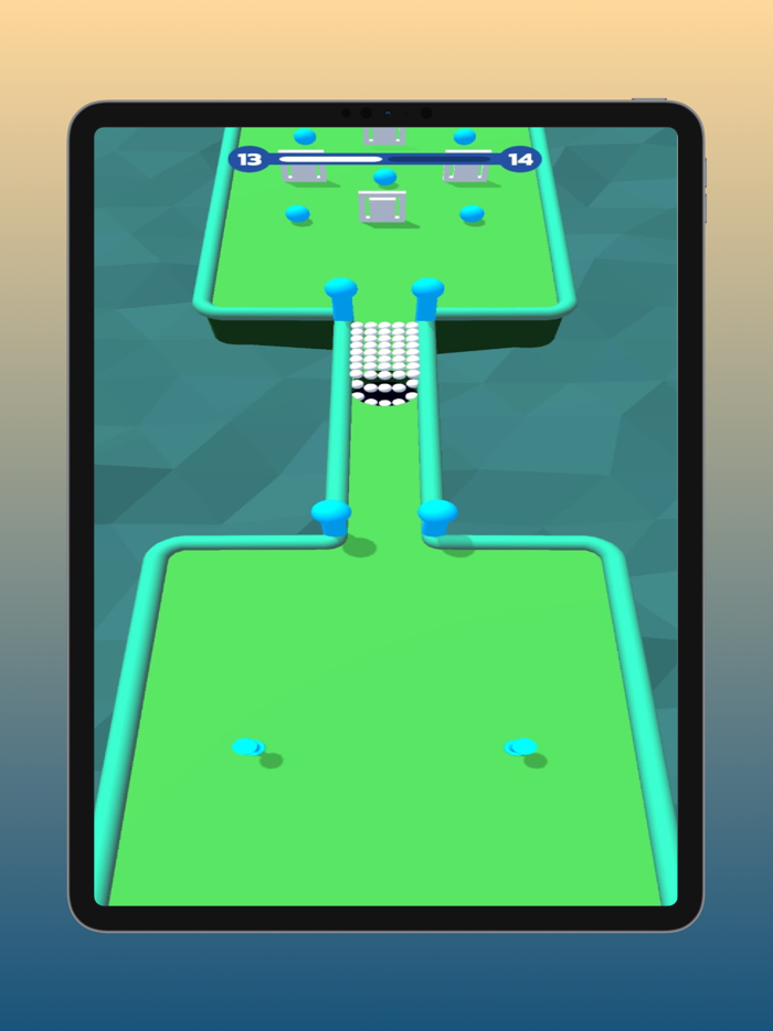 Color Hole Cube Block Fill 3D