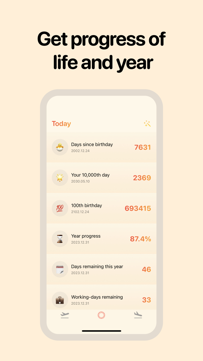 KeyDays Track Your Big Days