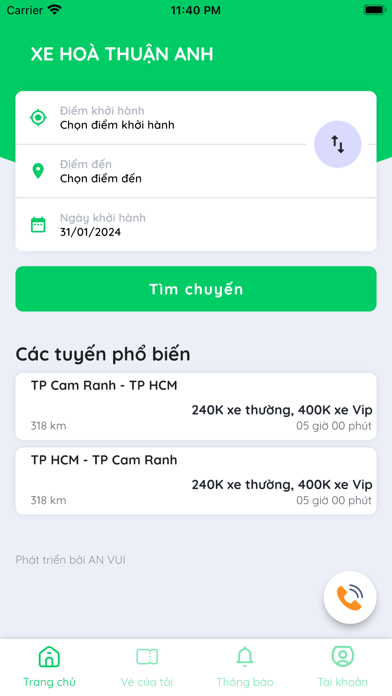 XE HOÀ THUẬN ANH Screenshot 1 - AppWisp.com XE HOÀ THUẬN ANH Screenshot 1 - AppWisp.com