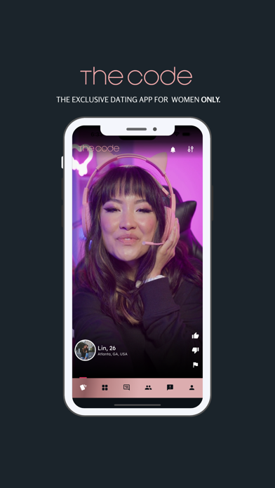 The Code: Women Dating App Screenshot
