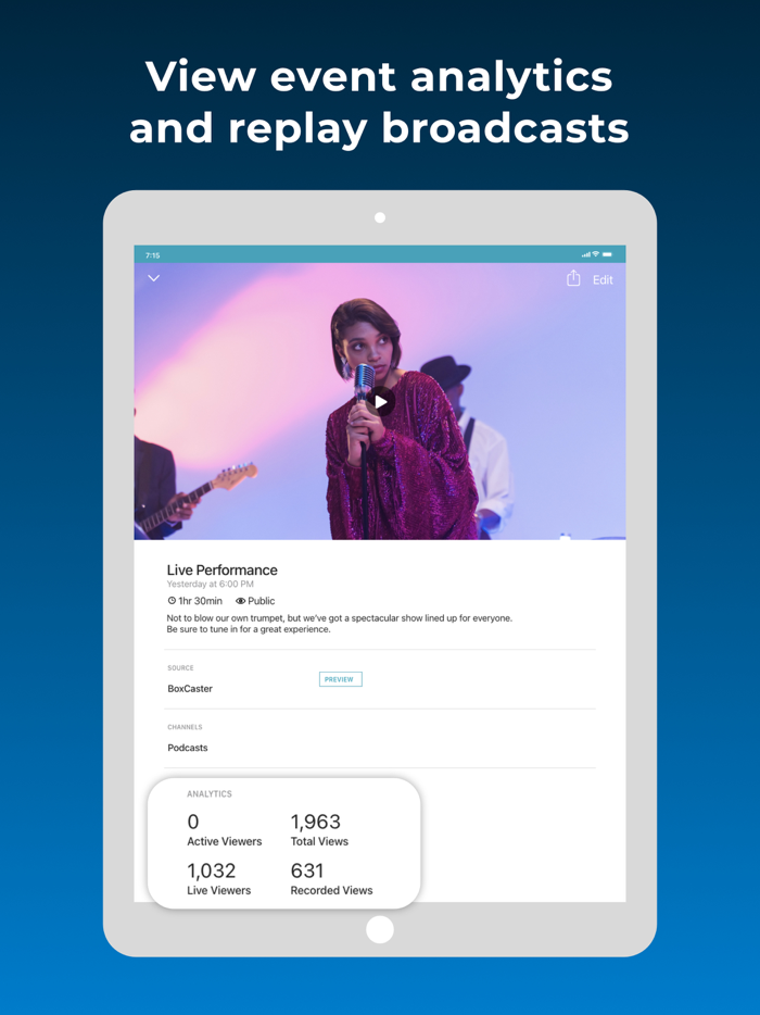 Broadcaster from BoxCast