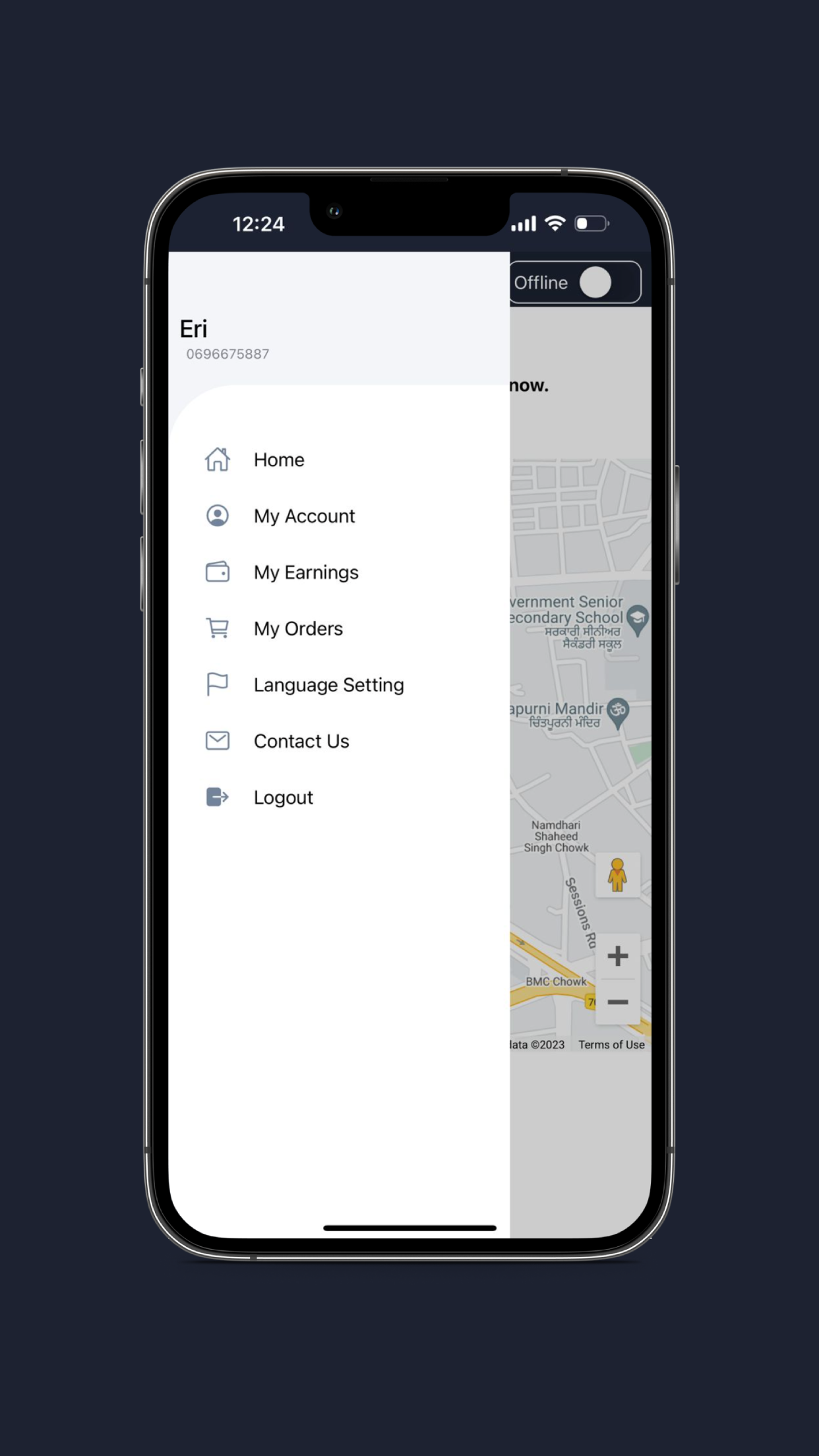 Njiklik Delivery App