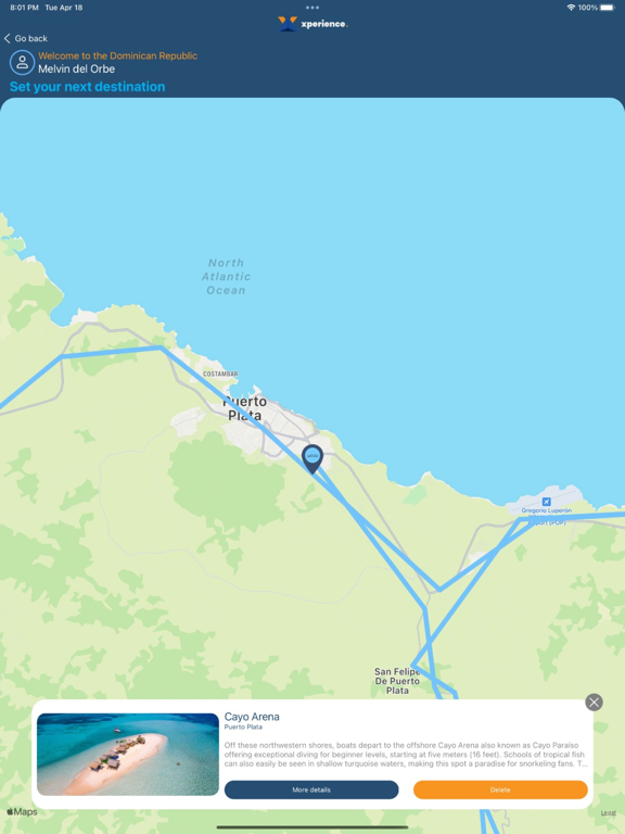 Xperience DR iPad screenshot 6 - Travel app