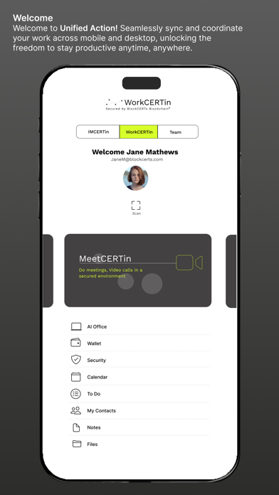 BlockCerts WorkCERTin Screenshot