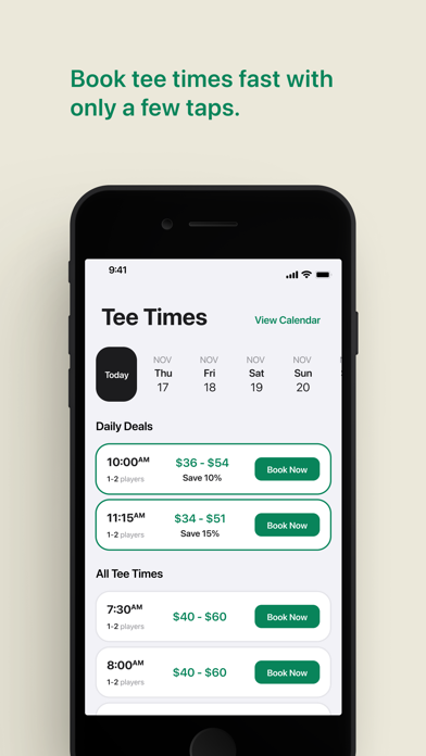 Lone Tree Golf Club Tee Times Screenshot