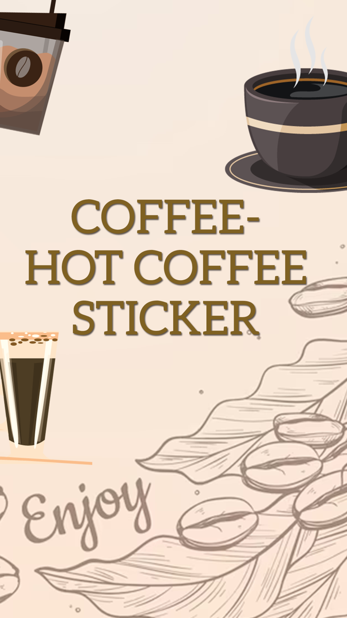 Coffee-Hot Coffee Stickers
