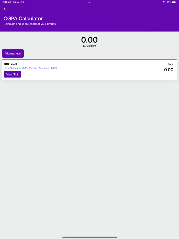 LFX FUTO 100L First Sem