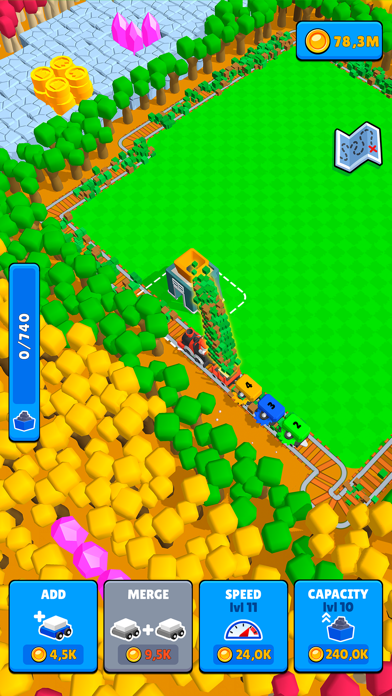 Train Miner: Idle Railway Game screenshot 2