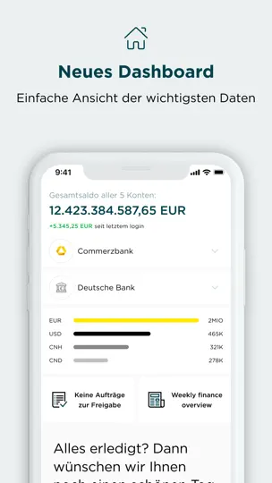 Screenshot von Commerzbank Corporate Banking auf dem iPhone 3