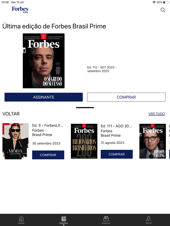 Forbes Brasil Prime iPad screenshot 3 - Business app