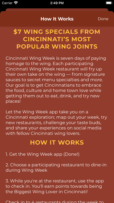 Cincinnati Wing Week Screenshot