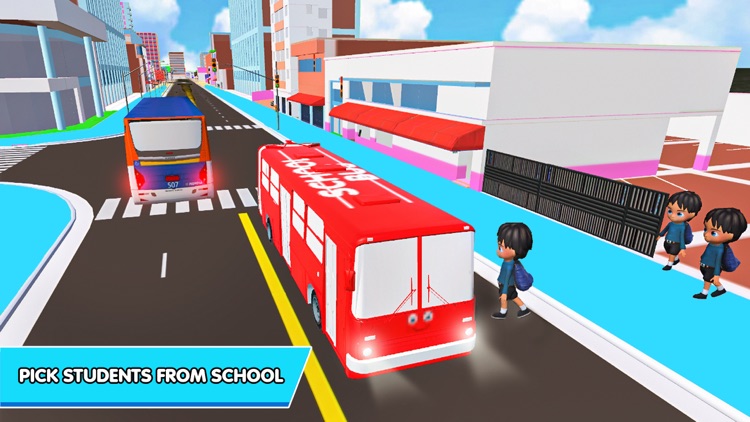 3D City School Bus Simulator