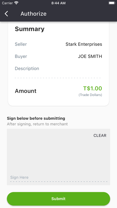 Tradebank MobilePAY Screenshot