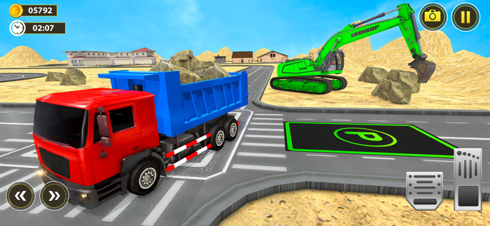 Heavy Excavator Dump Truck 3D