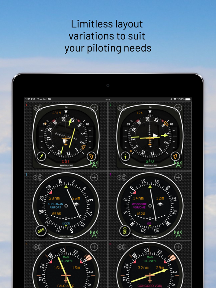 fDeck flight instruments